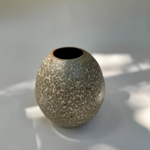 Marble low vase